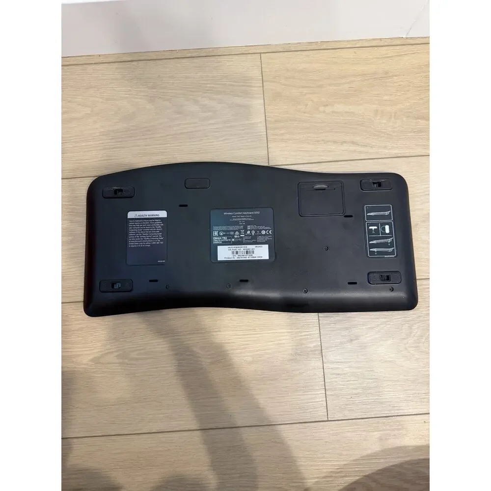 Microsoft Wireless Comfort Keyboard 5050 #1728 NO RECEIVER/DONGLE Ergonomic